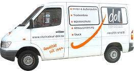 <strong>Transporterbeschriftung: </strong><br />Stuckateur Doll