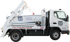 <strong>LKW-Beschriftung: </strong><br />Stuckateur Doll